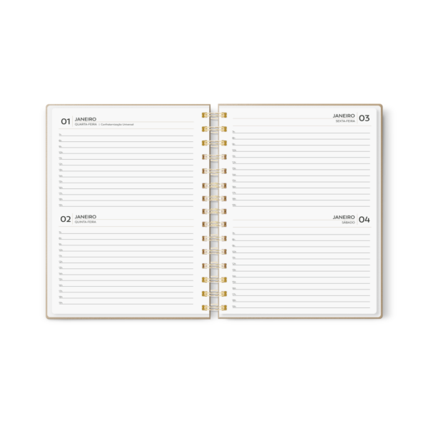 Agenda 2025 personalizada 2 dias por pág Horizontal
