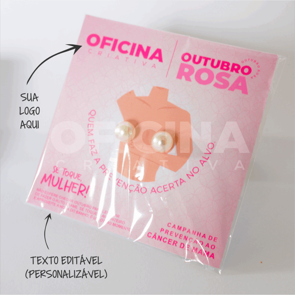 Oficina Criativa brinde outubro rosa